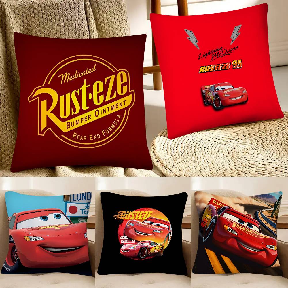 Lighting Mcqueen Decor - Housse de coussin carrée tendance Lightning