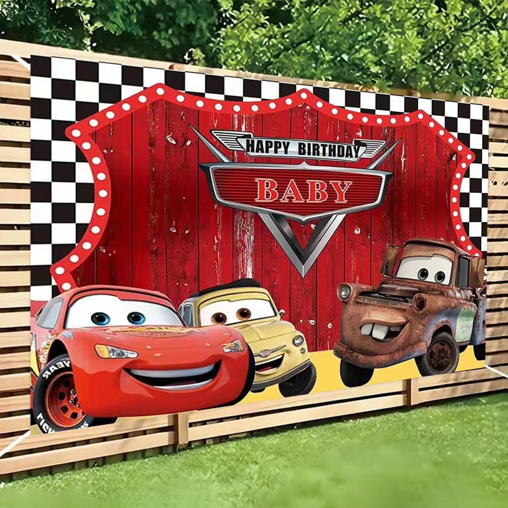 Lighting Mcqueen Decor - Décorations de fête sur le thème
