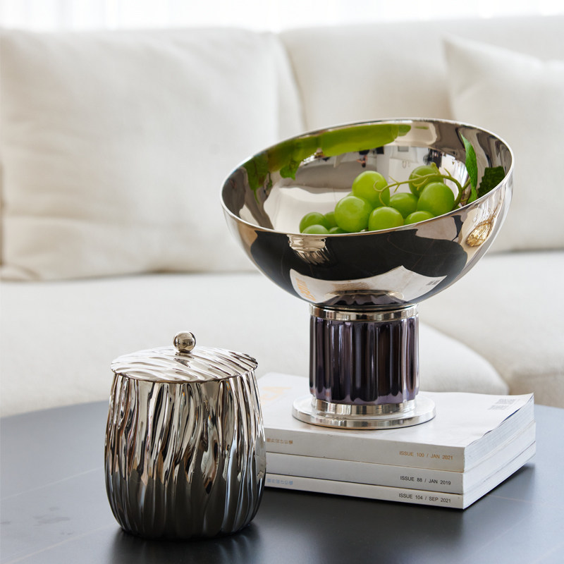 Decor Lighting India - Corbeille à fruits haute en aluminium