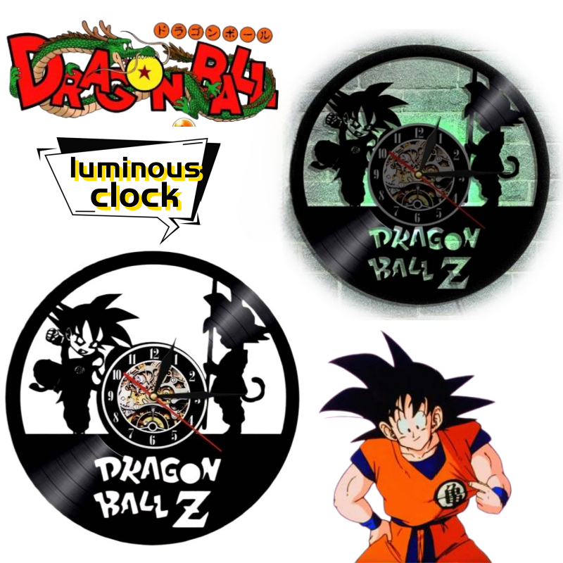 Lighting Home Decor Items - Horloge murale créative personnalisée Dragon Ball