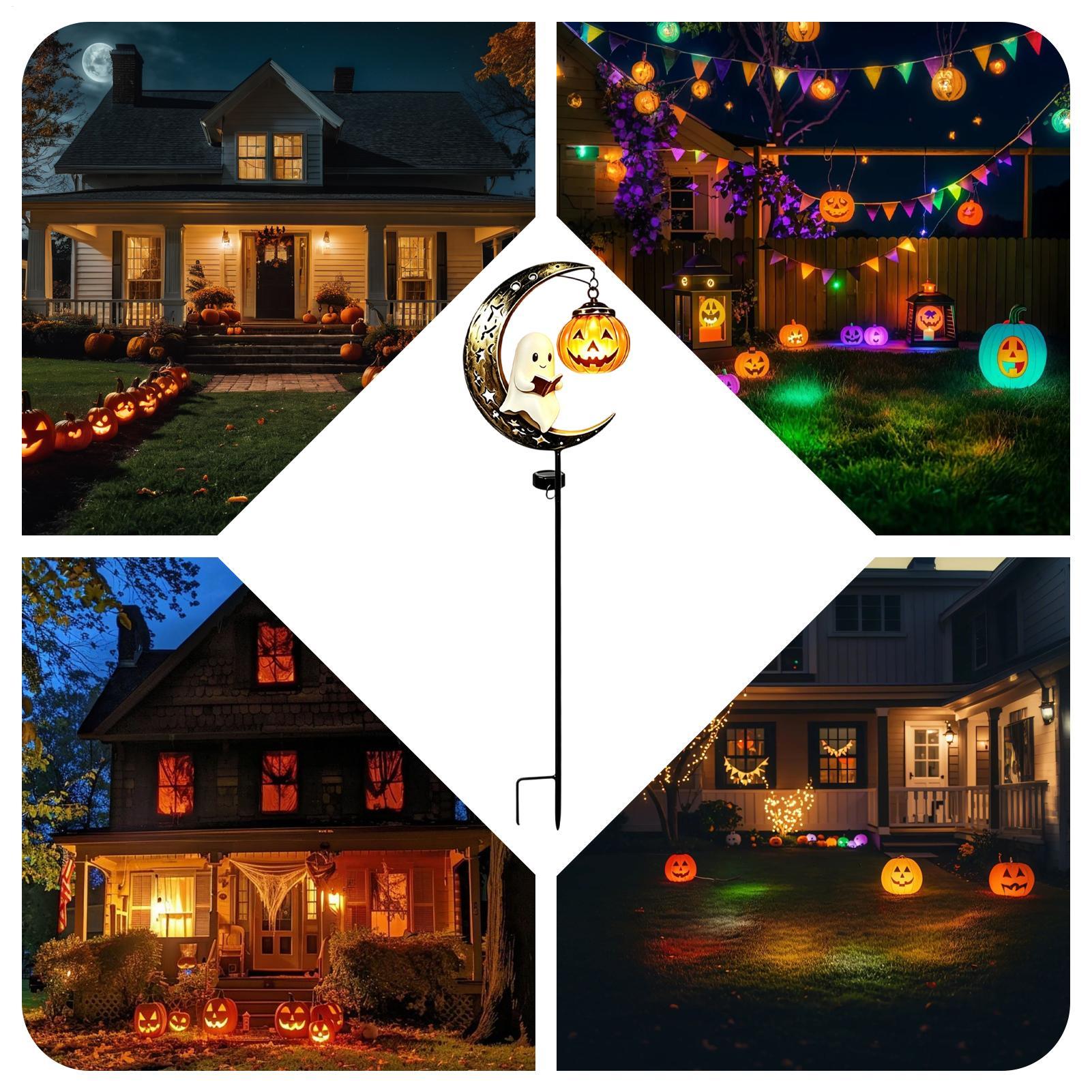 Yard Lighting Decor - Lampe solaire de jardin pour Halloween,