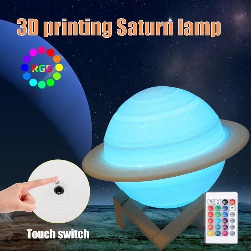 Colour Changing Bulb - LED veilleuse impression 3D lampe saturne