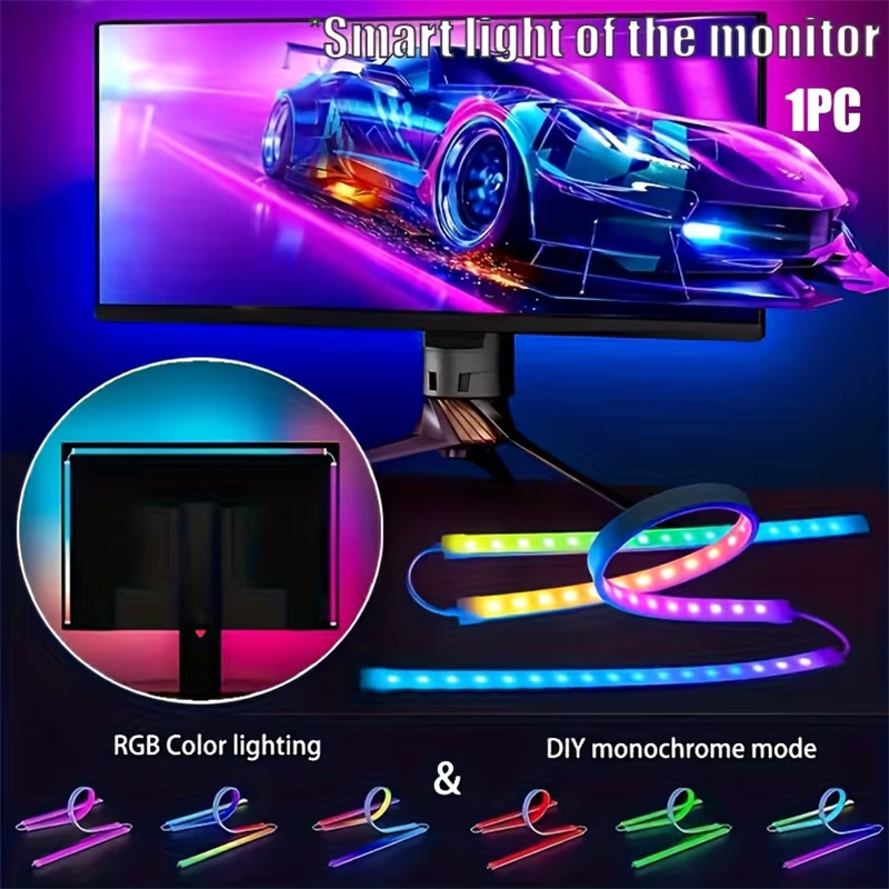 Lighting Decor In Room - Bande lumineuse de jeu RGB, rétroéclairage