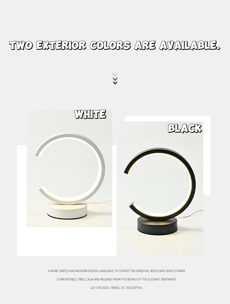 Lighting Table Decor - 20CM LED Simple anneau circulaire lampe