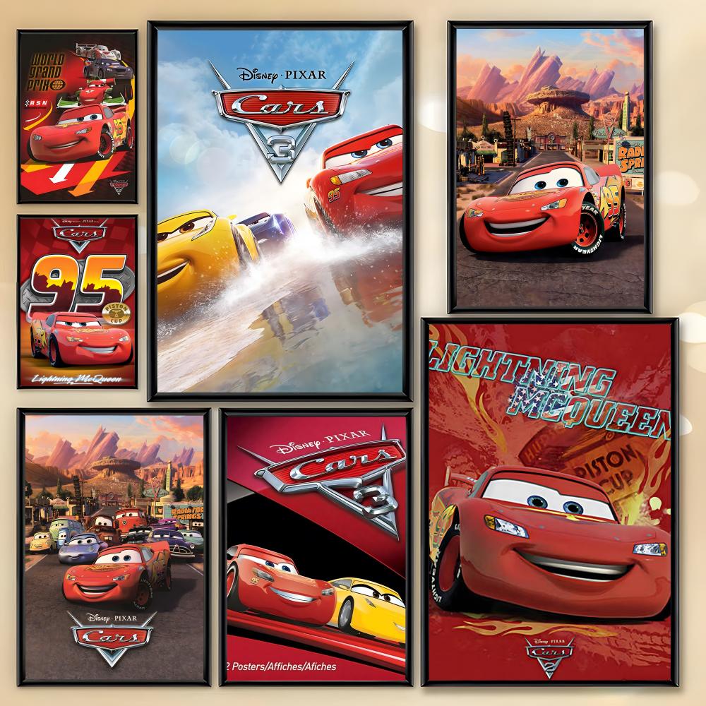 Lighting Mcqueen Decor - Affiche Disney Cars Lightning McQueen, art