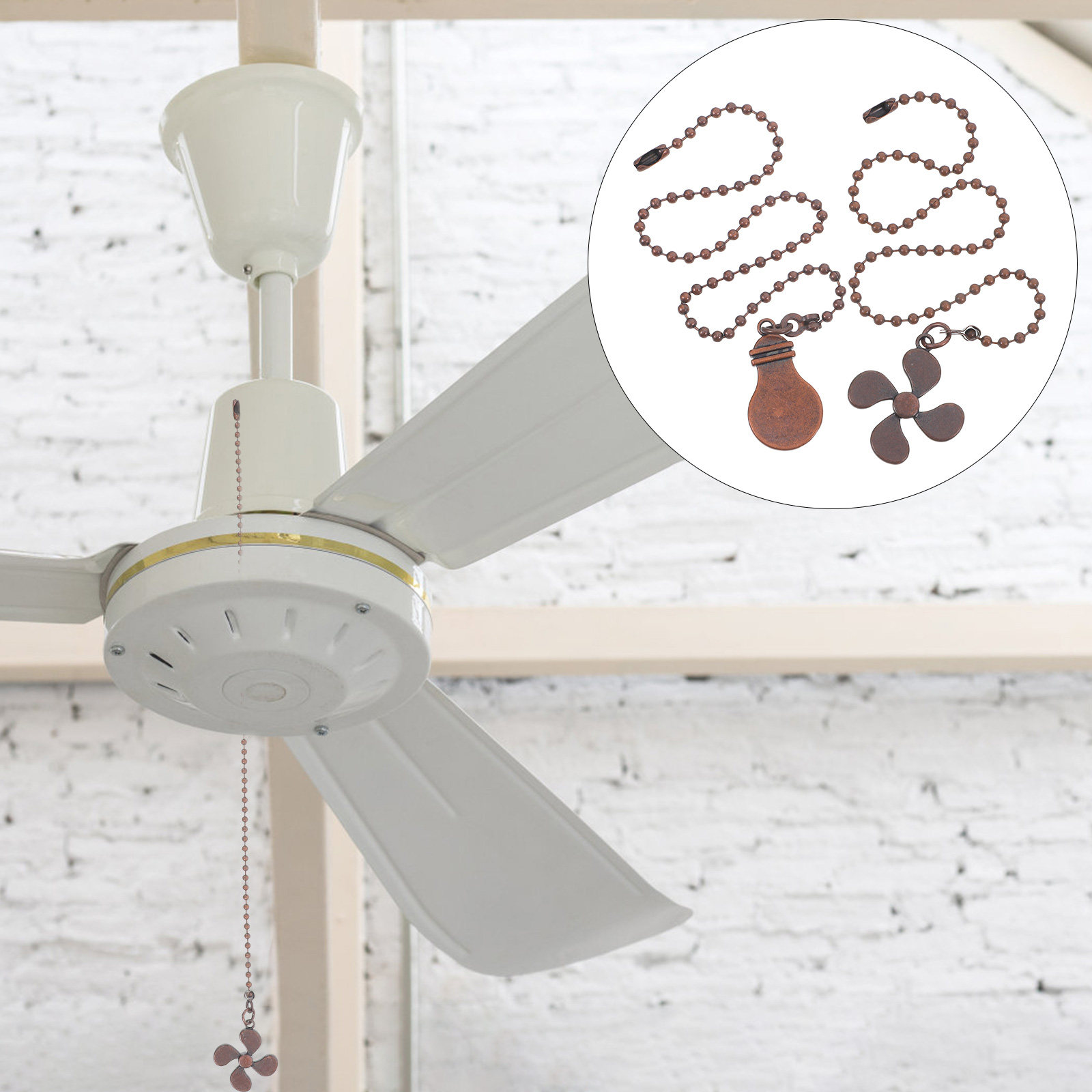 Decor Lighting Ceiling Fans - 2 pièces de chaînes de suspension