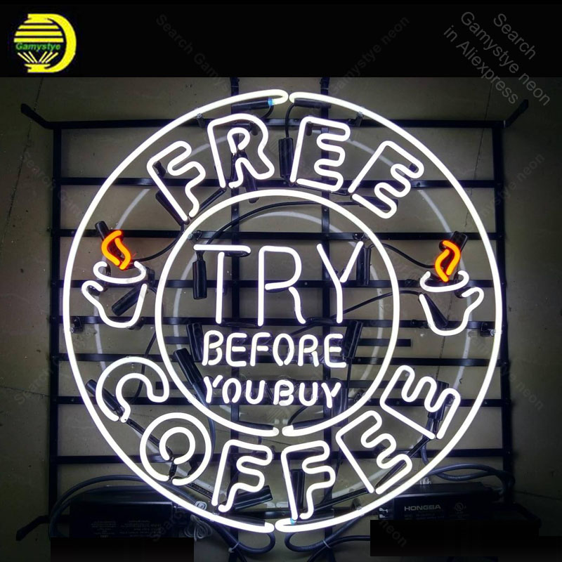 Decor Lighting India - Enseigne au néon pour café gratuit,