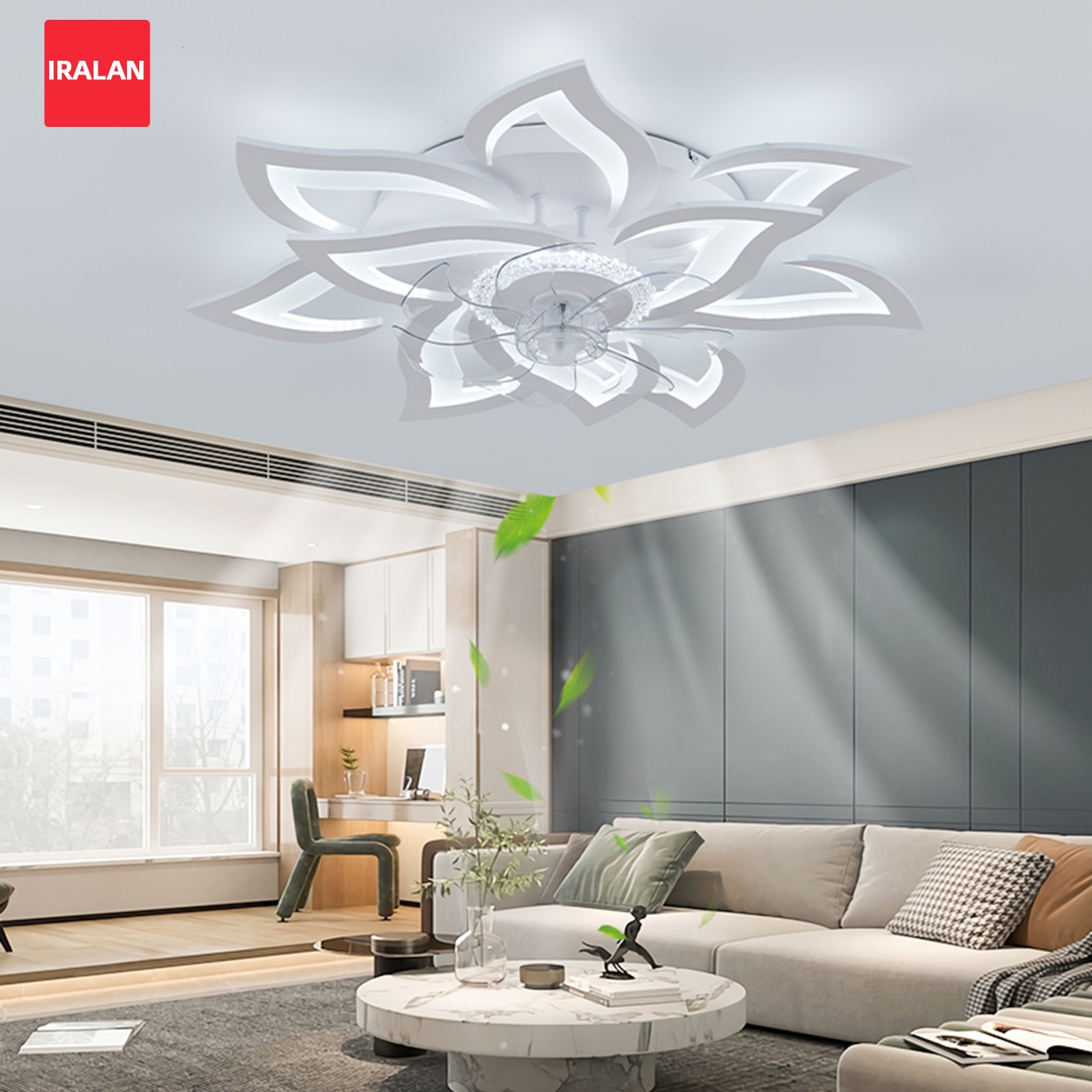 Decor Lighting Ceiling Fans - Ventilateur de plafond à fleurs avec