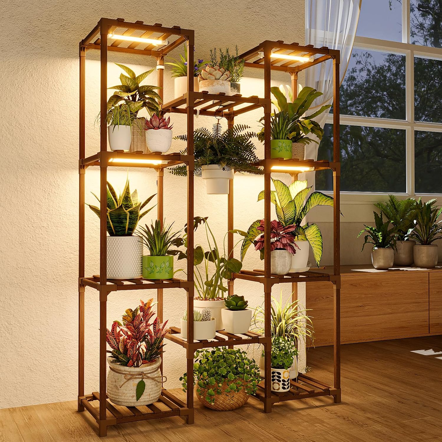 Lighting Decoration Stand - Support pour plantes avec éclairage LED,