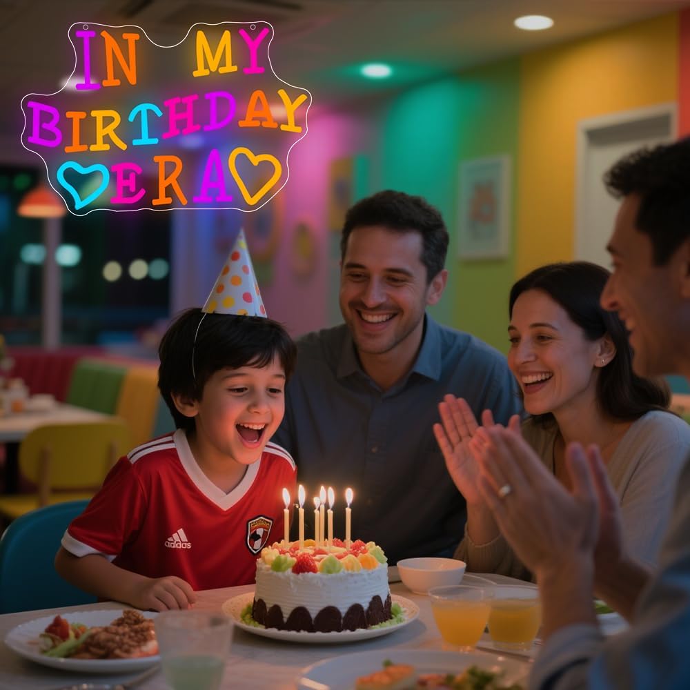 Panneau néon Joyeux Anniversai - Yard Lighting Decor avis et prix
