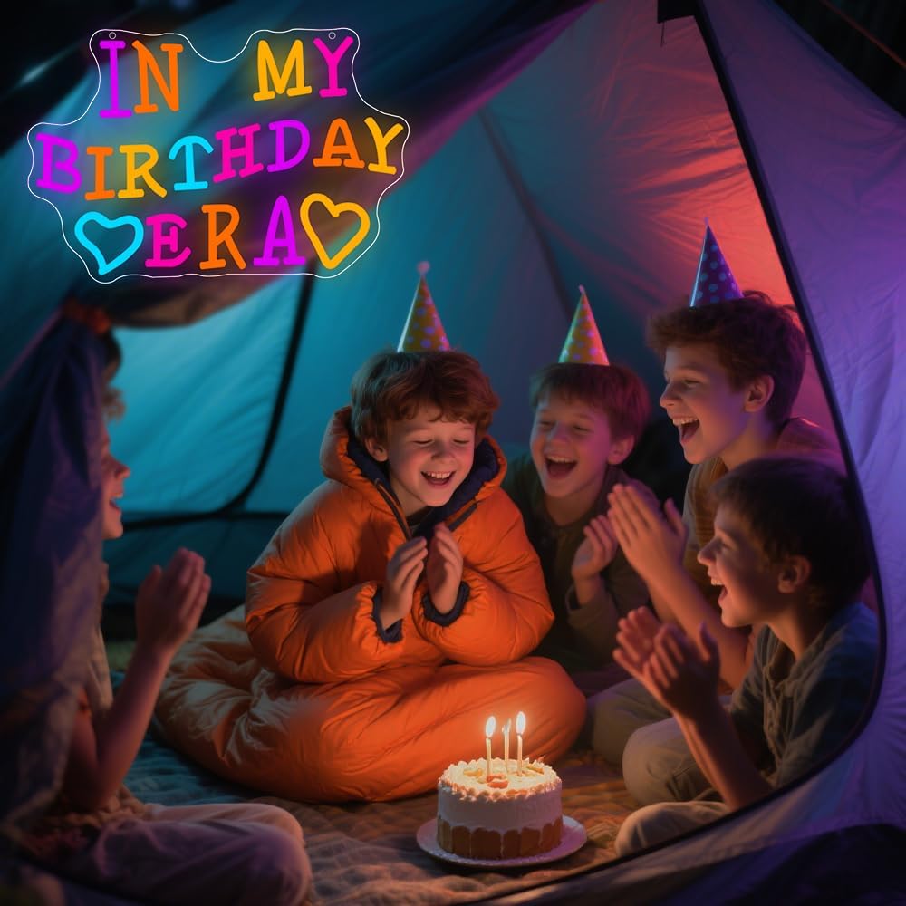 Panneau néon Joyeux Anniversai - Yard Lighting Decor avis et prix