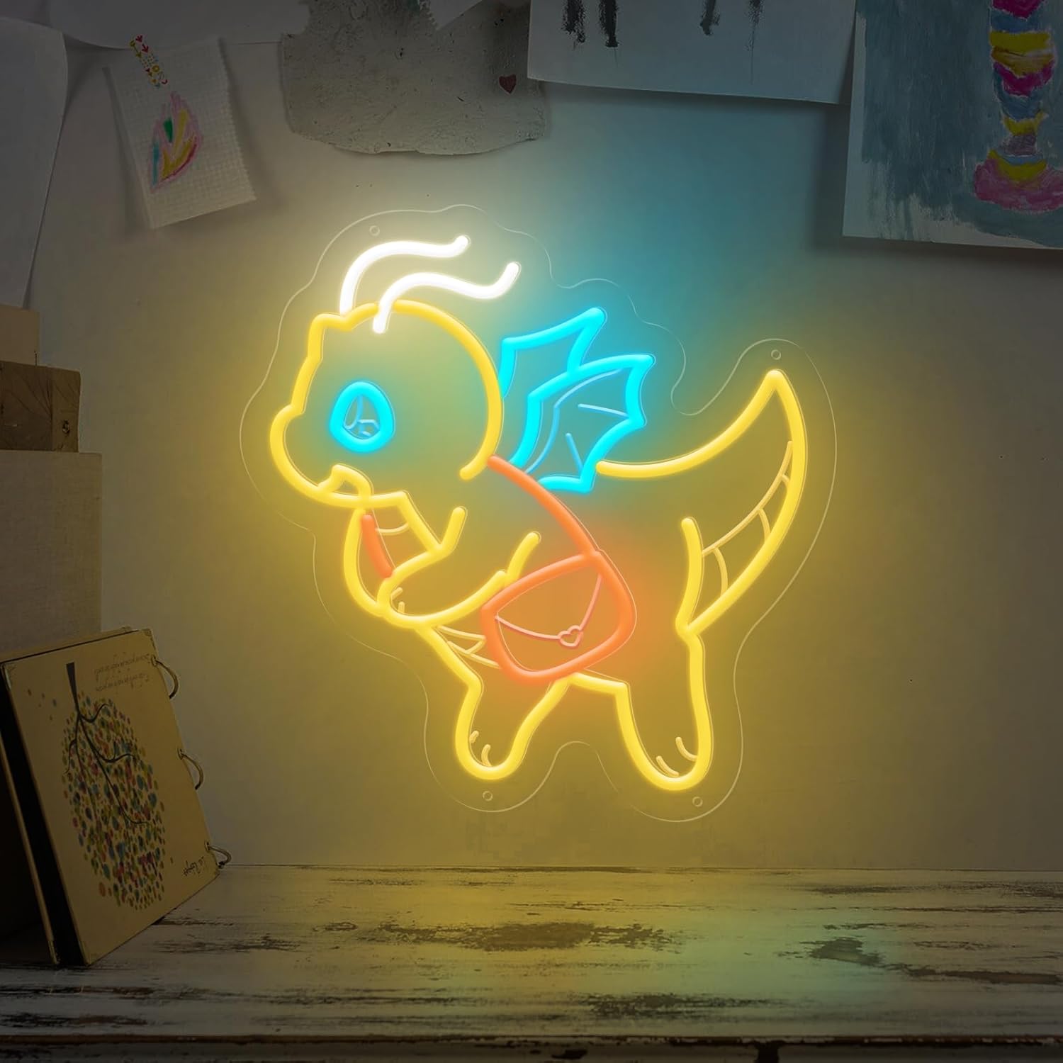 Lampe néon dinosaure mignon à  - Outdoor Lighting Decor Ideas avis et prix