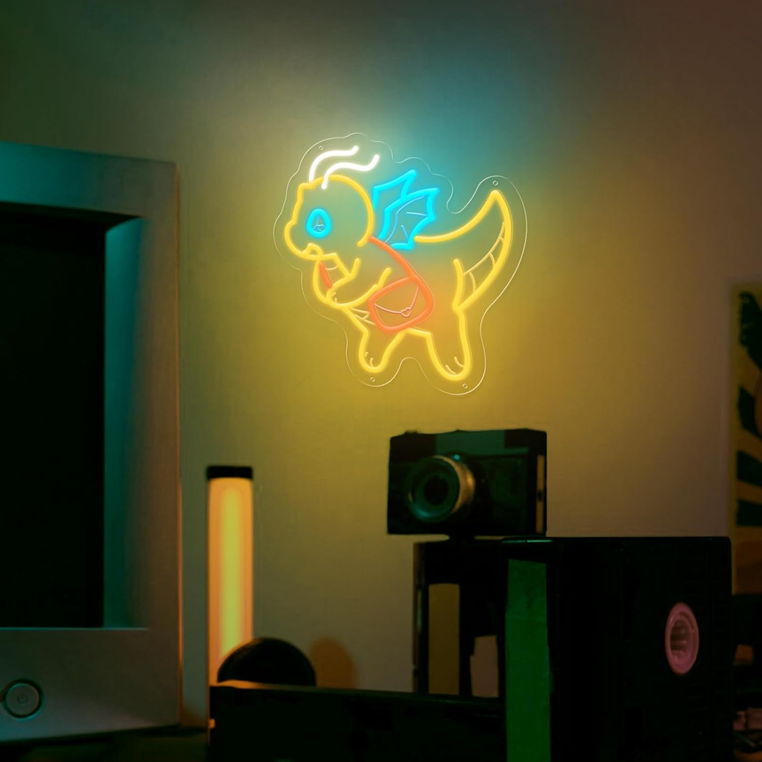 Lampe néon dinosaure mignon à  - Outdoor Lighting Decor Ideas avis et prix