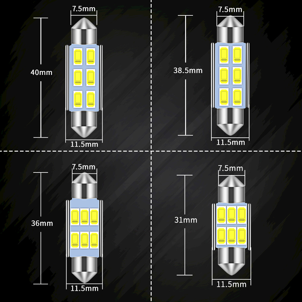 4Pcs C5W Led Voiture Festoon-3 - Colour Changing Bulb avis et prix