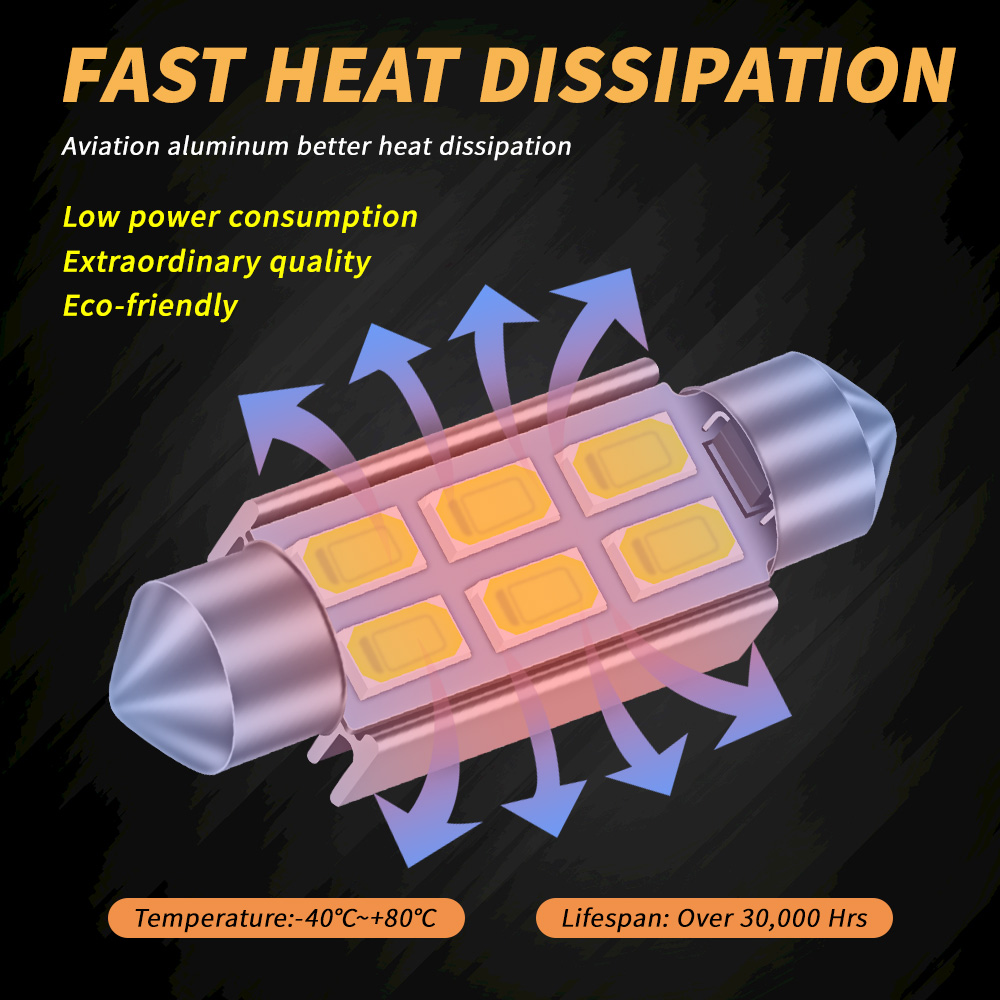 4Pcs C5W Led Voiture Festoon-3 - Colour Changing Bulb avis et prix