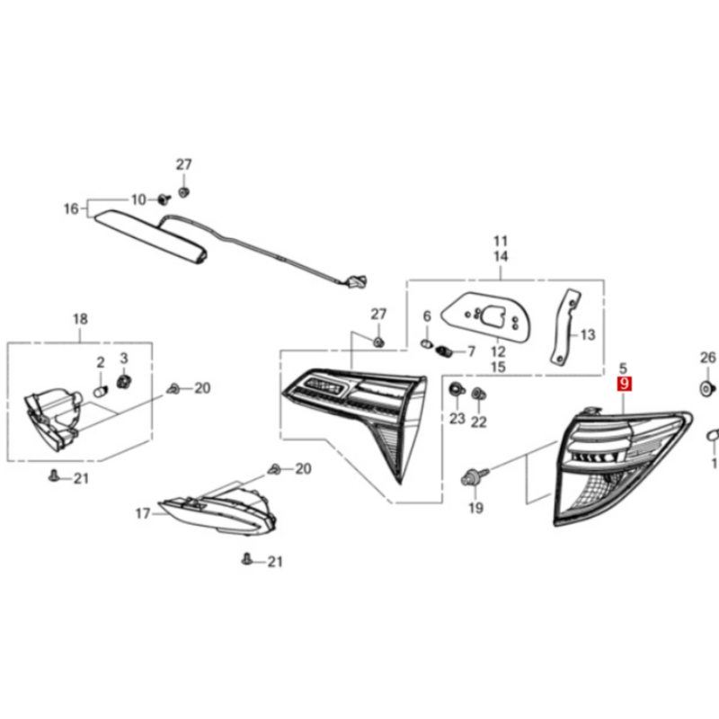 Feux arrière extérieurs décora - Decor Lighting Nz avis et prix