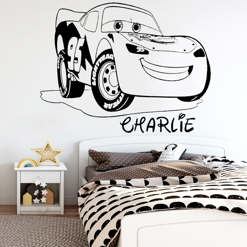 Autocollant Mural en vinyle pe - Lighting Mcqueen Decor avis et prix