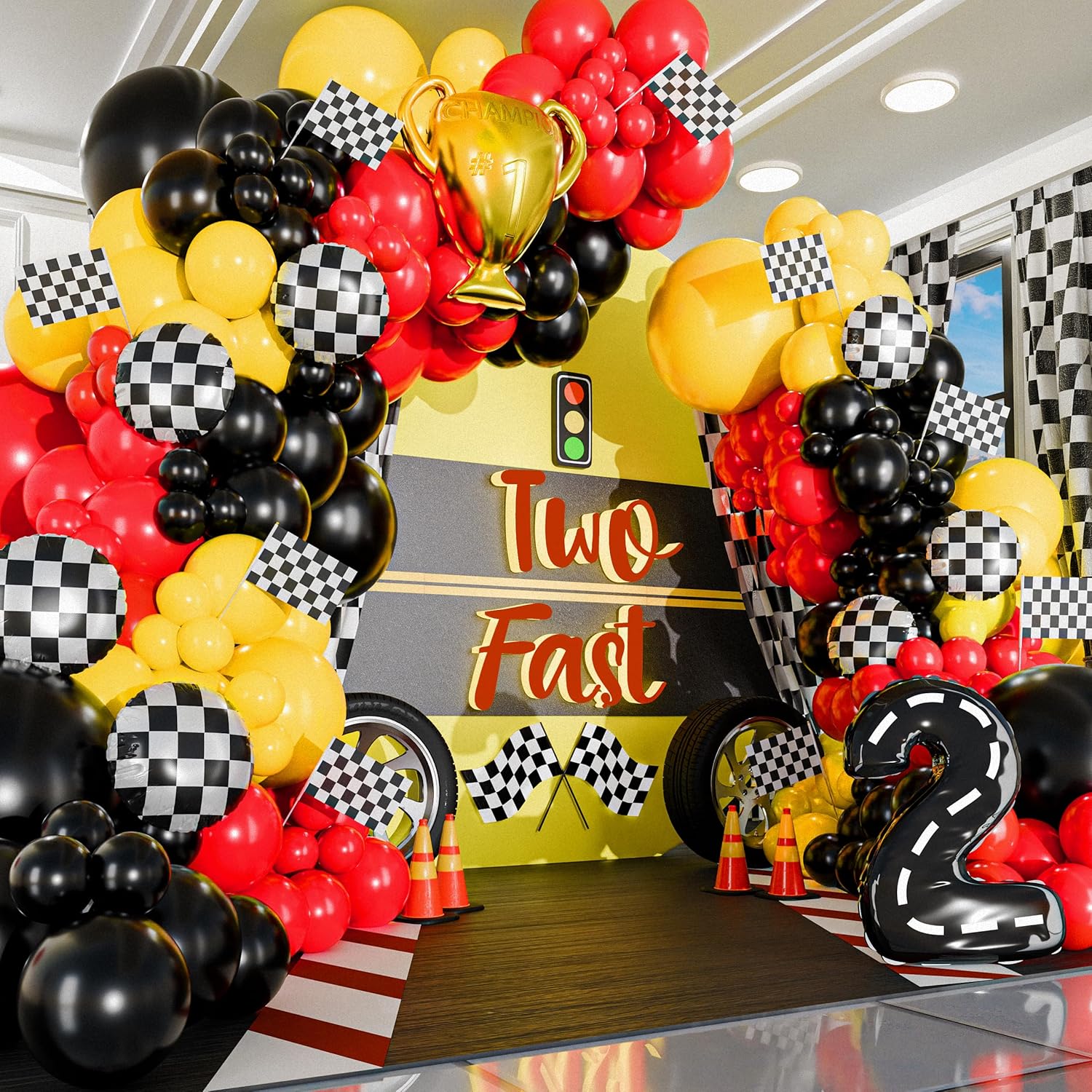 Ensemble de guirlandes de ball - Lighting Mcqueen Birthday Decor avis et prix