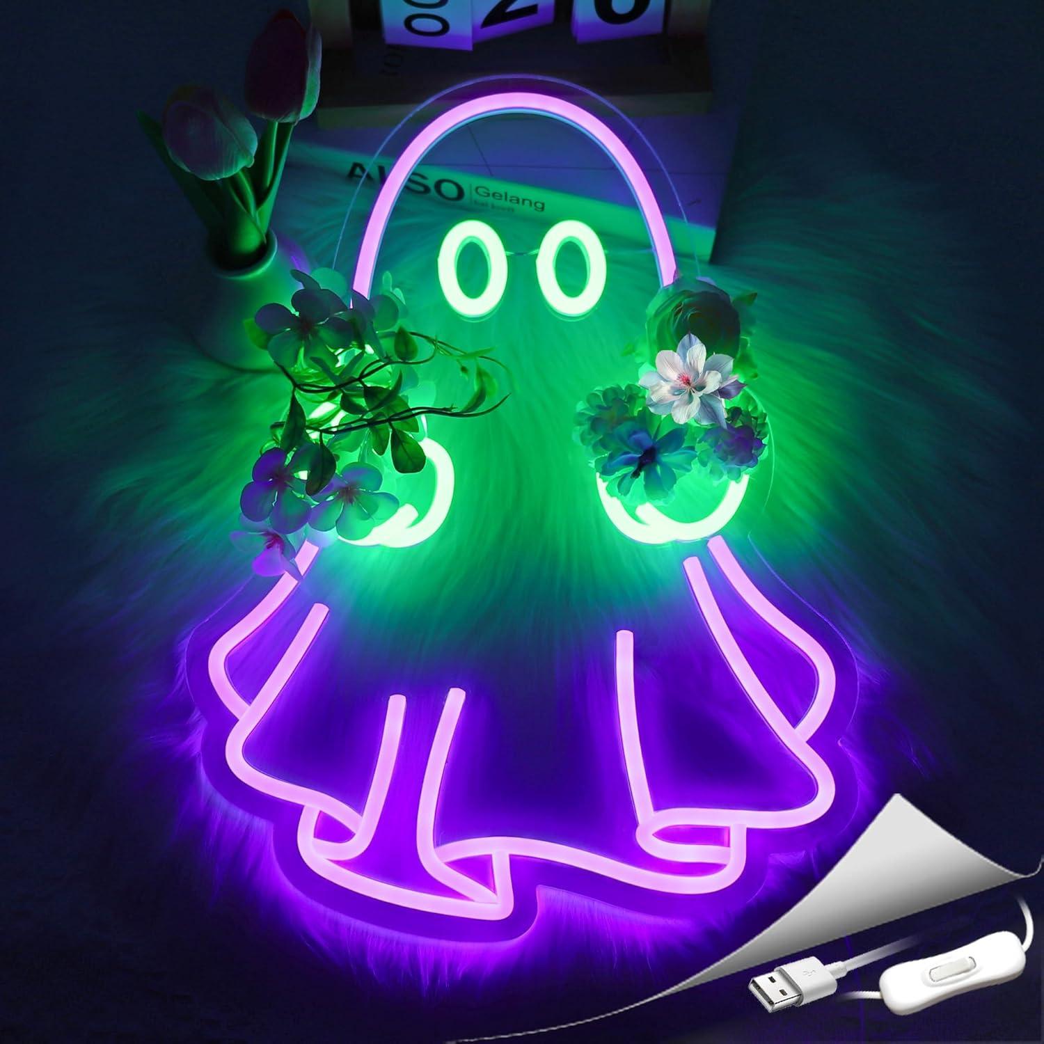 Enseigne néon LED Ghost alimen - Lighting Decor In Room avis et prix