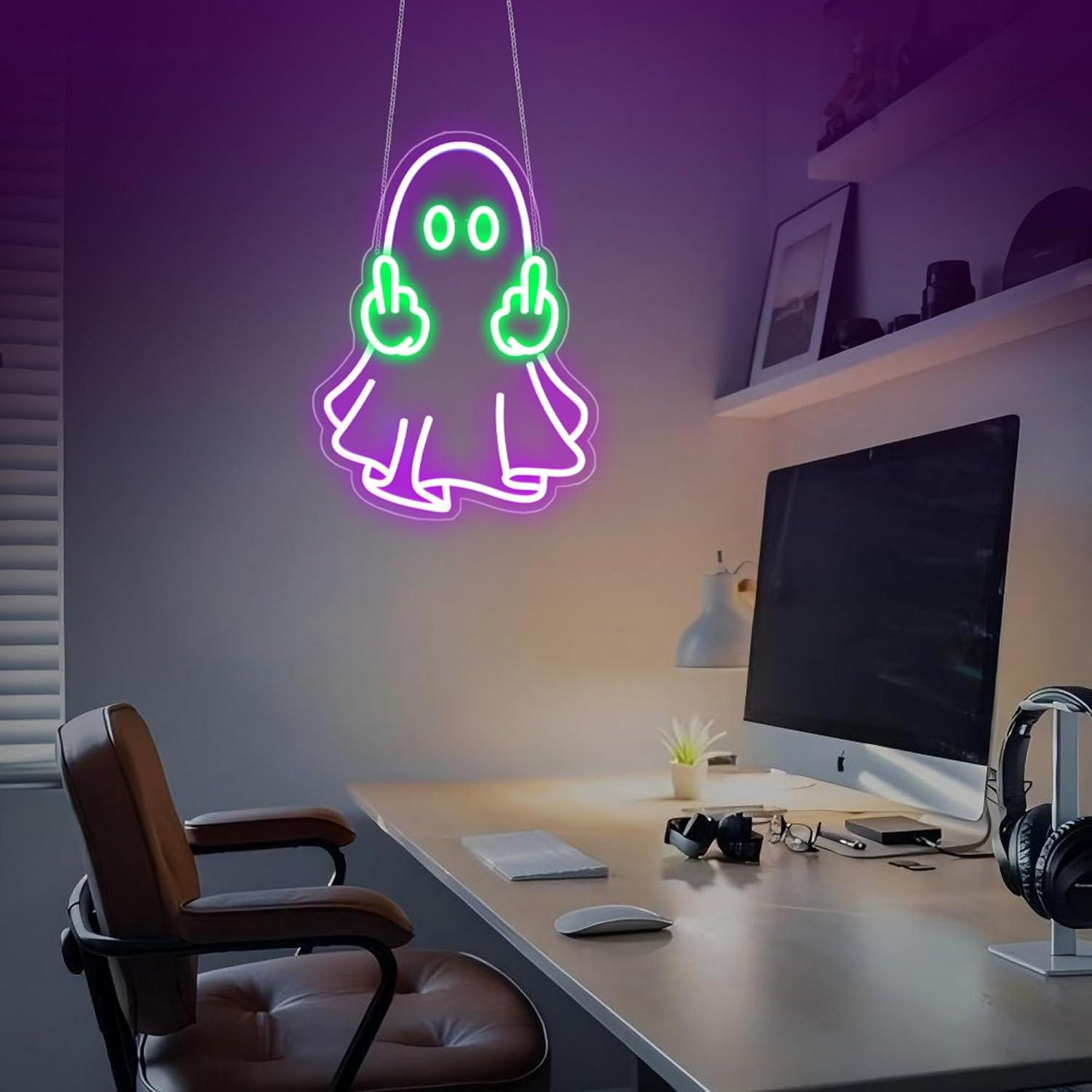 Enseigne néon LED Ghost alimen - Lighting Decor In Room avis et prix