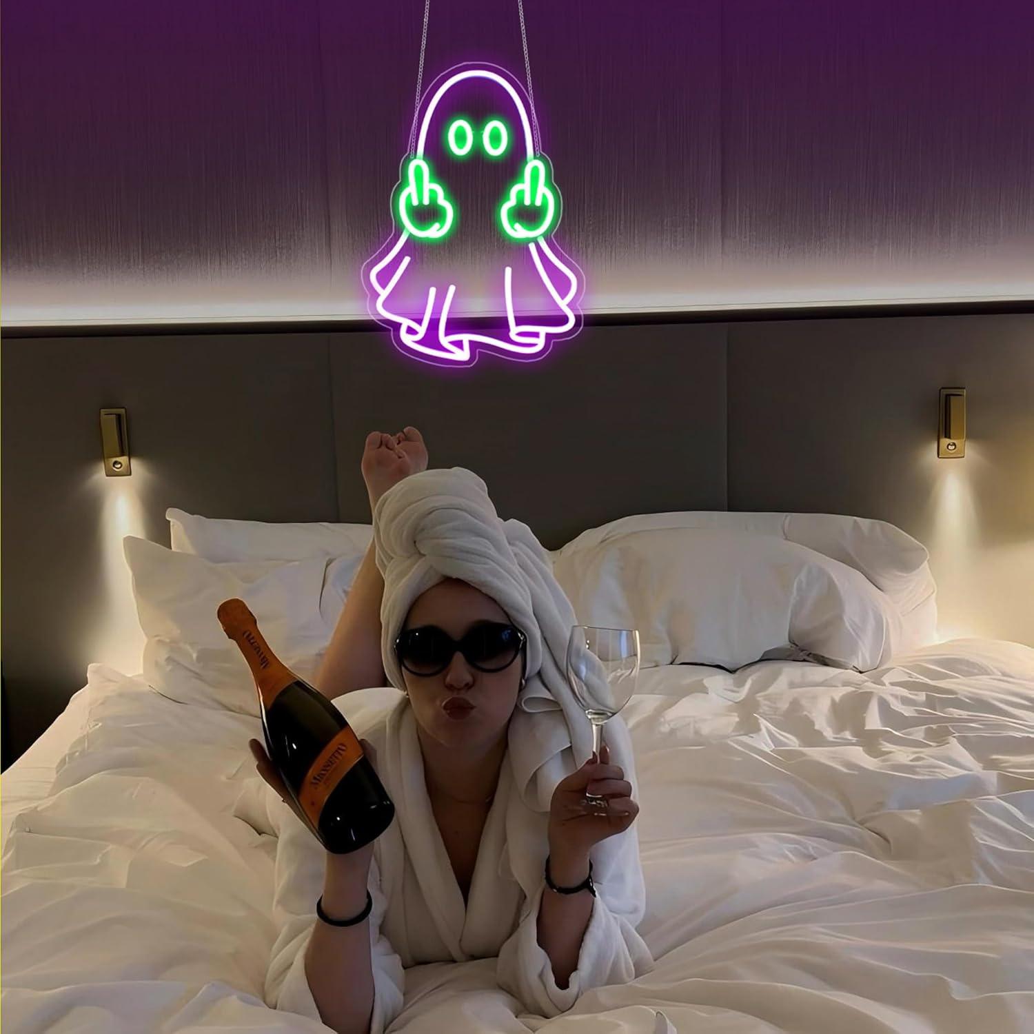Enseigne néon LED Ghost alimen - Lighting Decor In Room avis et prix
