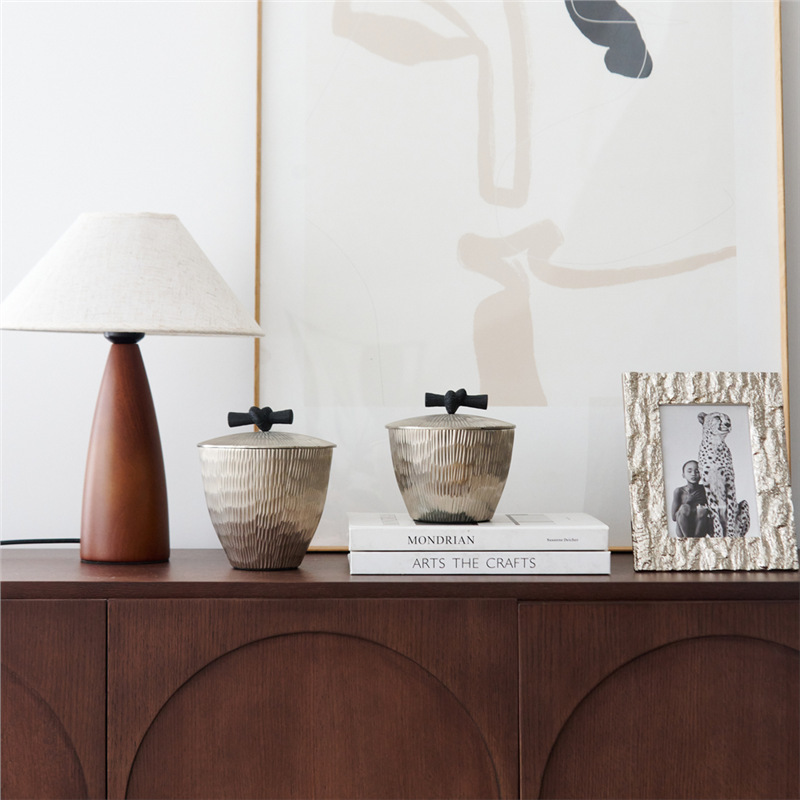 Pot de rangement en argent tex - Decor Lighting India avis et prix