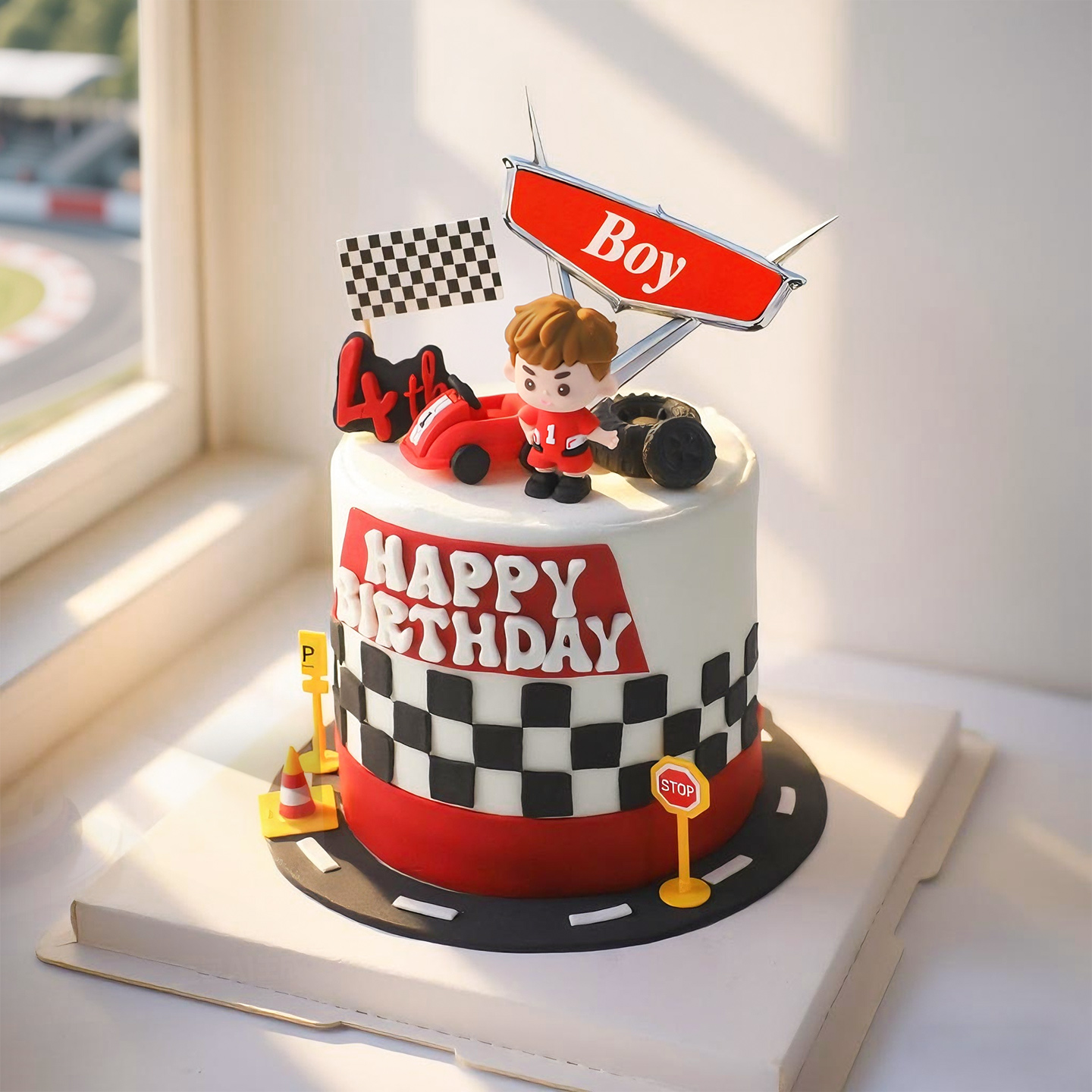 Décoration de gâteau de voitur - Lighting Mcqueen Birthday Decor avis et prix