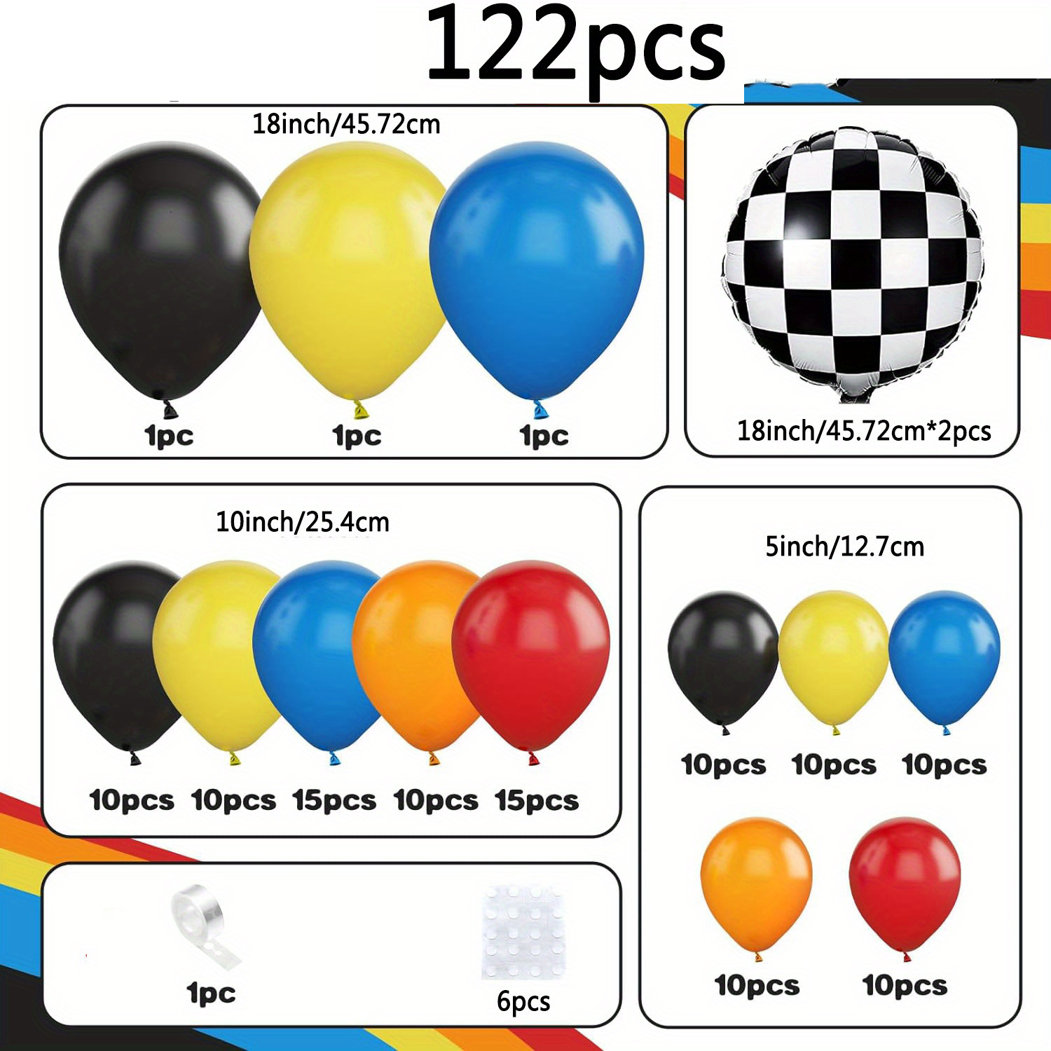 Kit de ballons de course popul - Lighting Mcqueen Birthday Decor avis et prix
