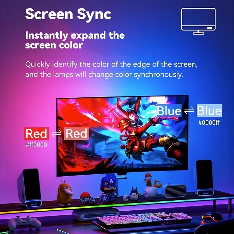 Bande lumineuse de jeu RGB, ré - Lighting Decor In Room avis et prix