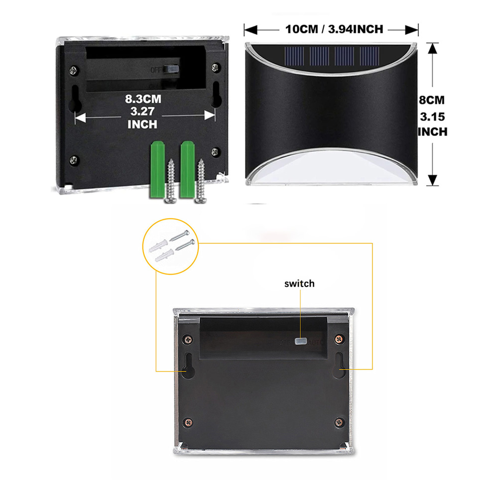 Lampe solaire LED pour plaque  - Decor Lighting Address avis et prix