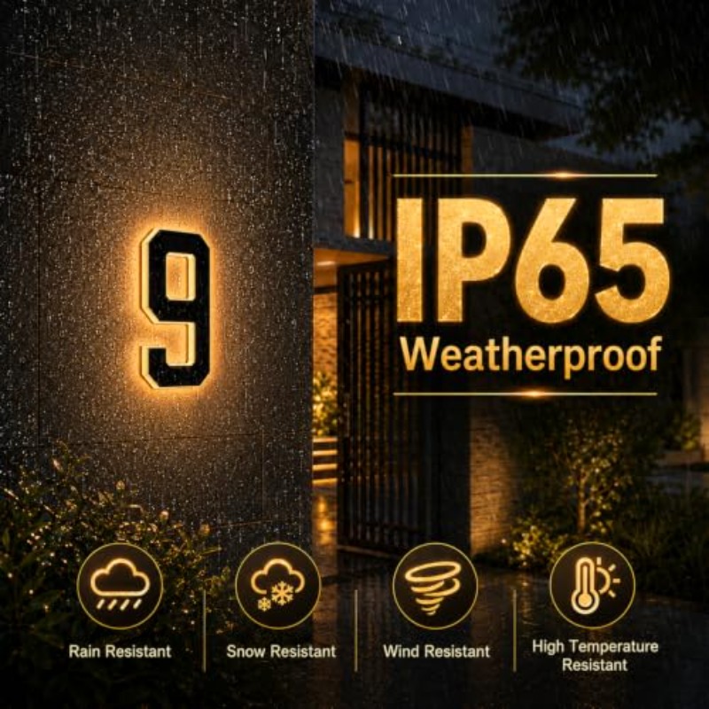Lumière de numéro de maison à  - Decor Lighting Address avis et prix