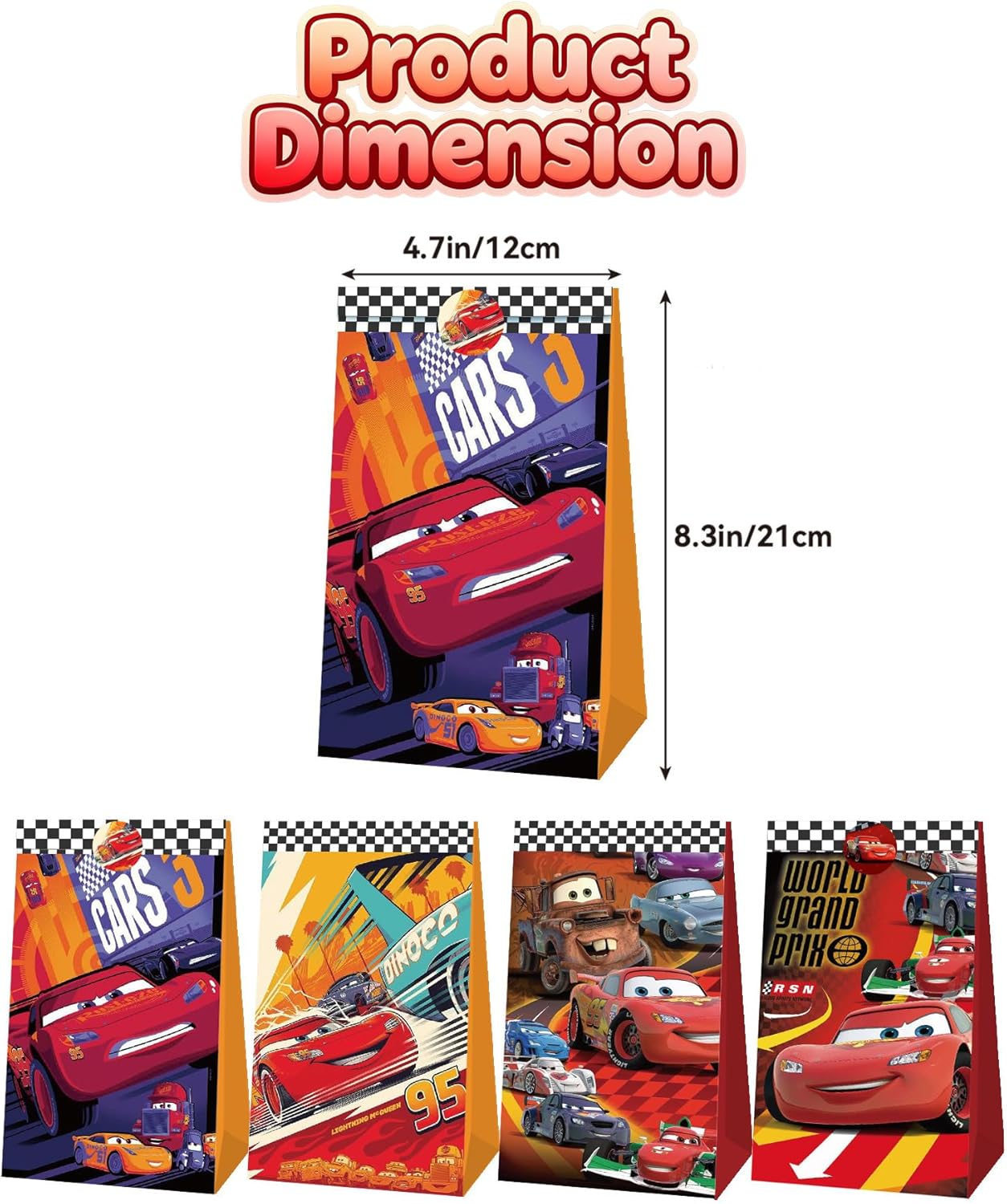 Sacs cadeaux pour fête sur le  - Lighting Mcqueen Decor avis et prix