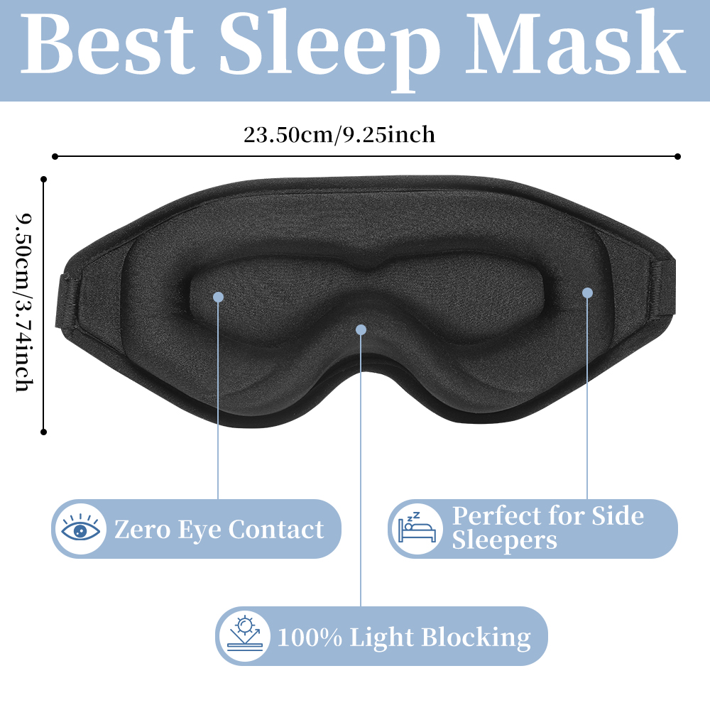 Masque de sommeil 3D rembourré - Lighting Jockey avis et prix