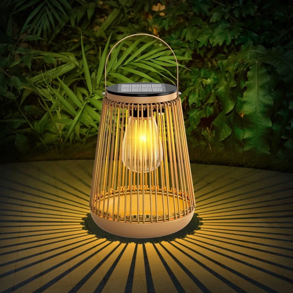 Lanterne solaire en rotin étan - Lighting Table Decor avis et prix