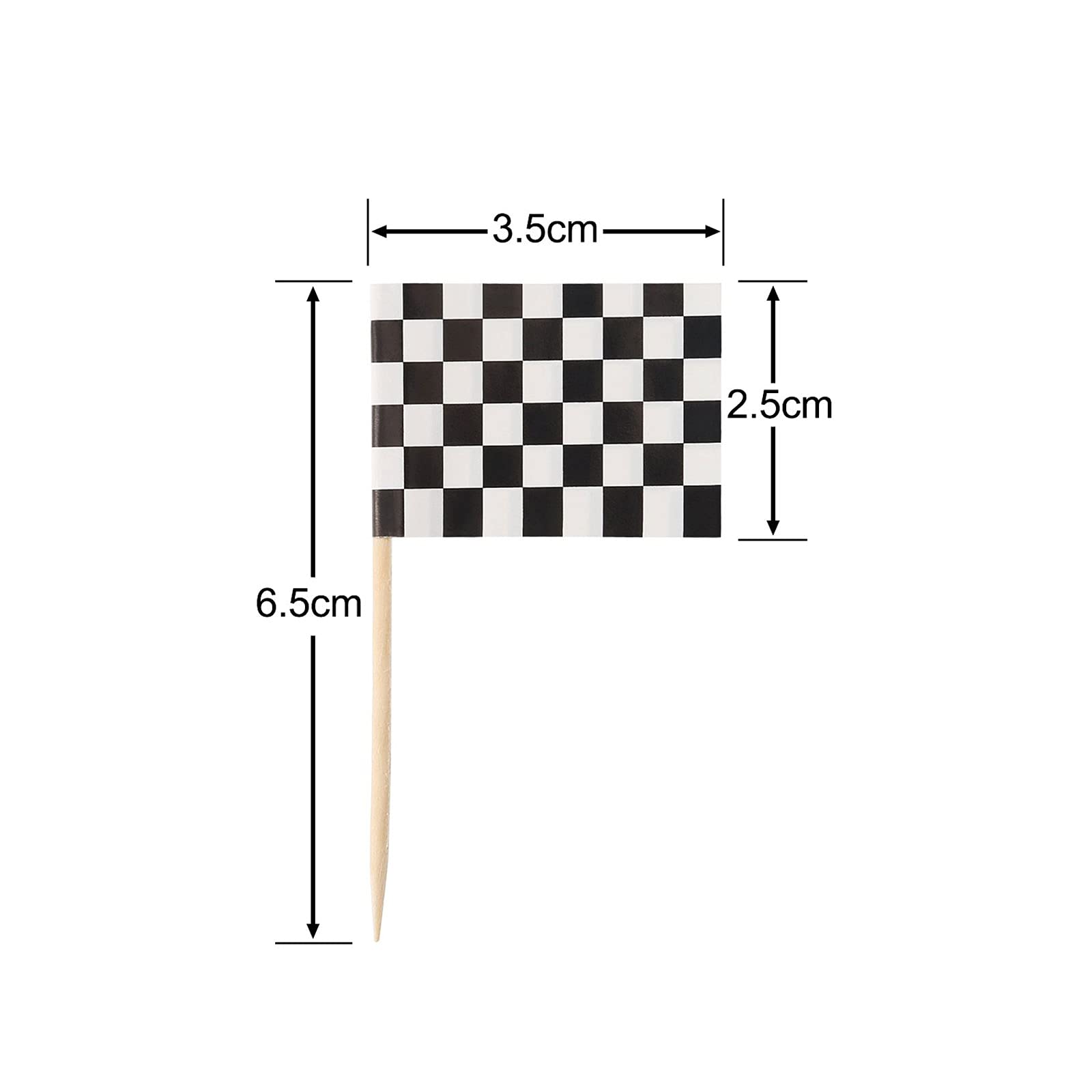 24 pièces drapeau de course à  - Lighting Mcqueen Birthday Decor avis et prix