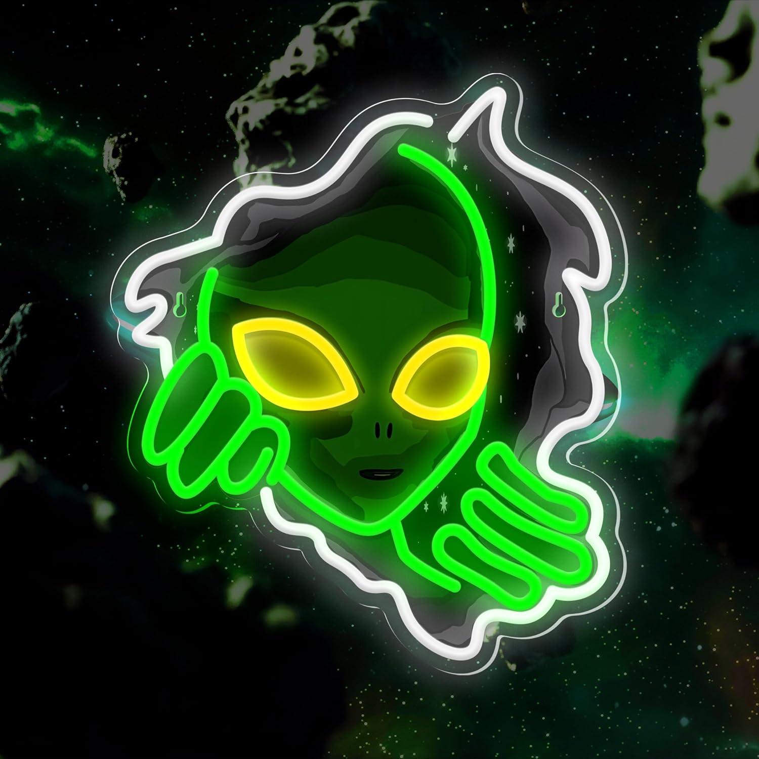 Enseigne au néon Alien Face, l - Outdoor Lighting Decor Ideas avis et prix