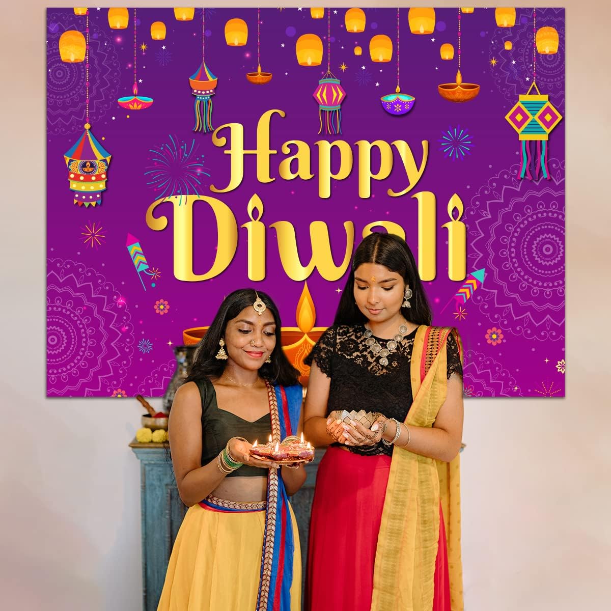Tapisserie murale Happy Diwali - Decor Lighting India avis et prix