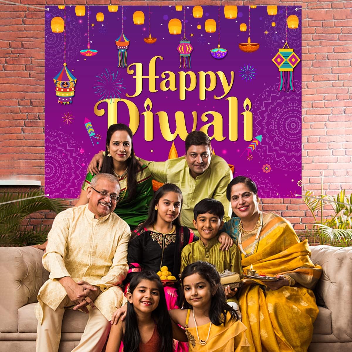 Tapisserie murale Happy Diwali - Decor Lighting India avis et prix