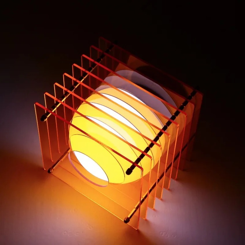Lampe lune DIY en acrylique à  - Lighting Decor In Room avis et prix