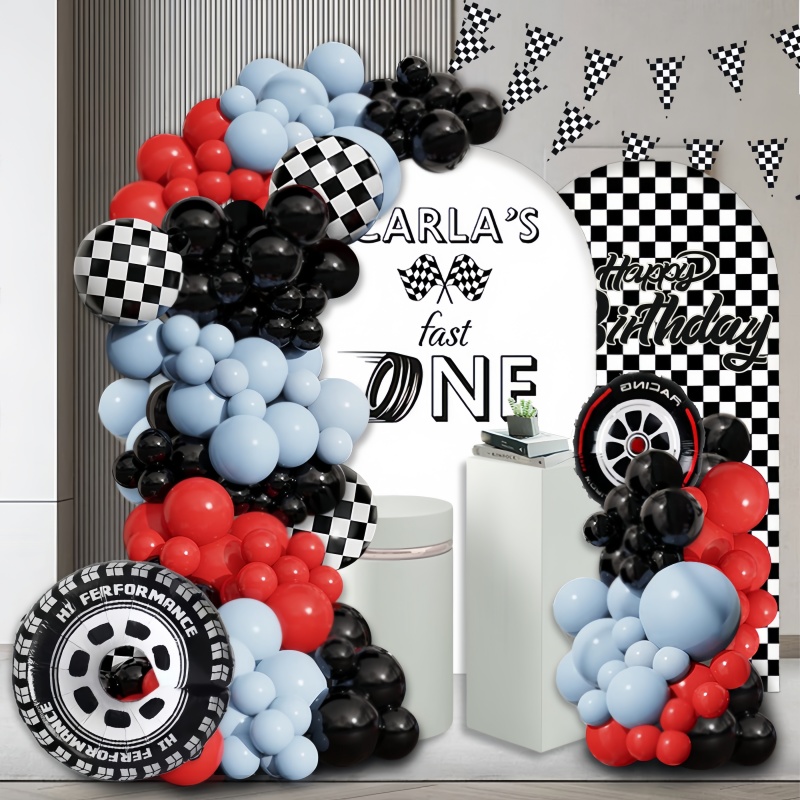 Ensemble d'arche de ballons d' - Lighting Mcqueen Birthday Decor avis et prix