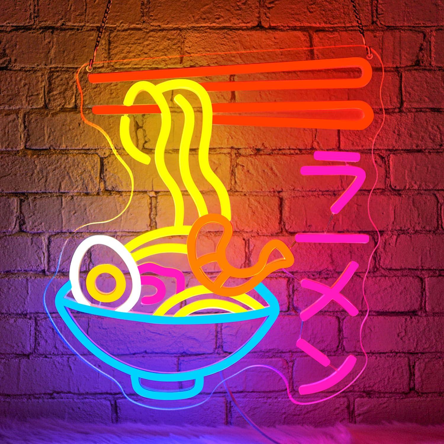 Enseigne néon LED Ramen, motif - Lighting Decor In Room avis et prix