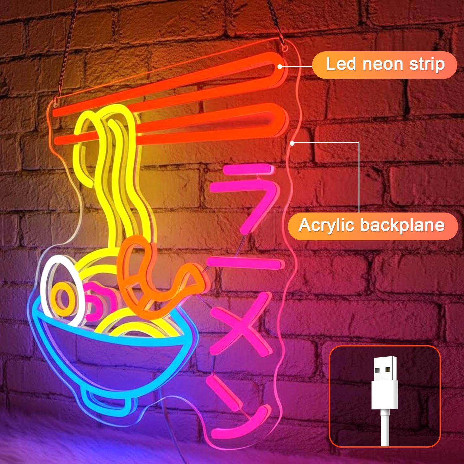 Enseigne néon LED Ramen, motif - Lighting Decor In Room avis et prix
