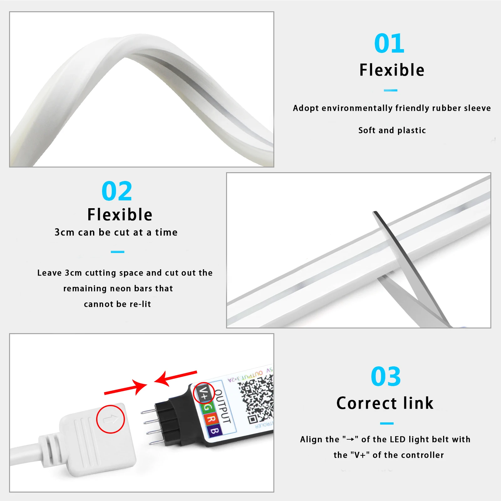 Bande lumineuse LED néon RGB,  - Lighting Decor In Room avis et prix
